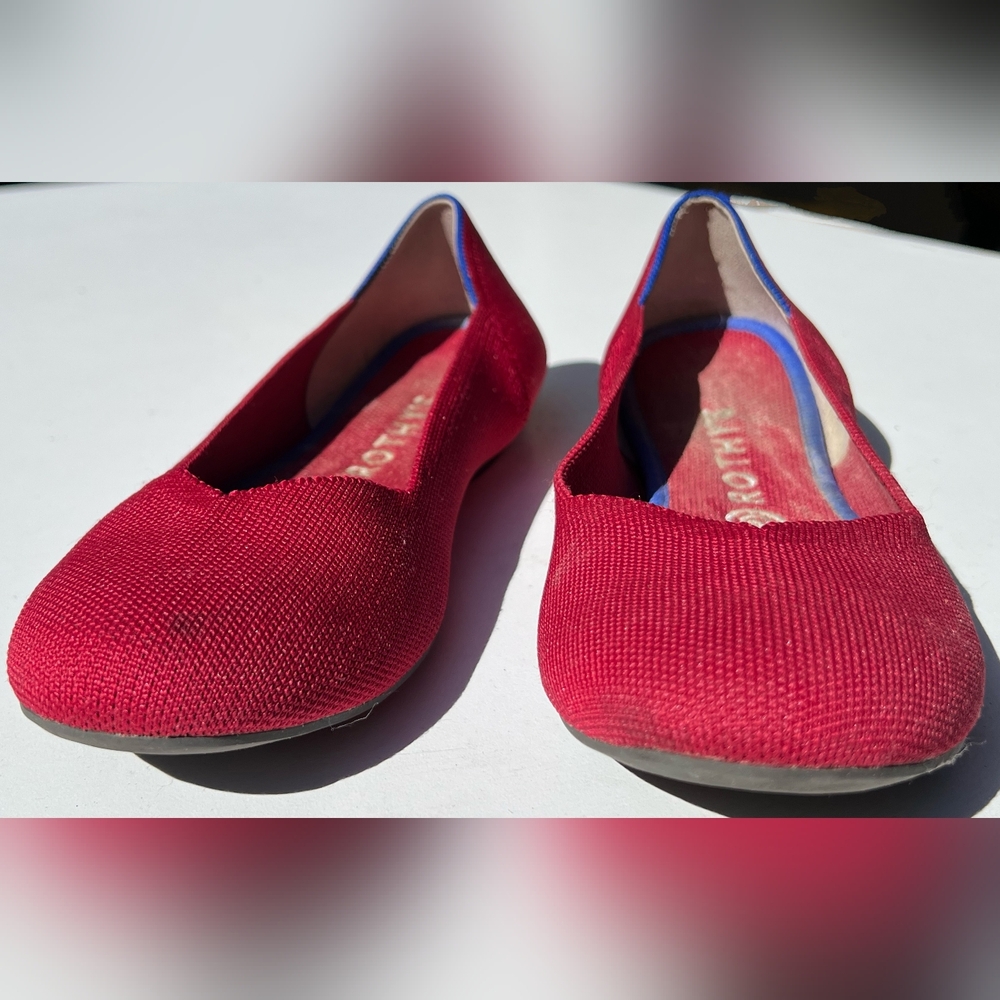 Rothy's The Flat Women's Slip-On Shoes Red